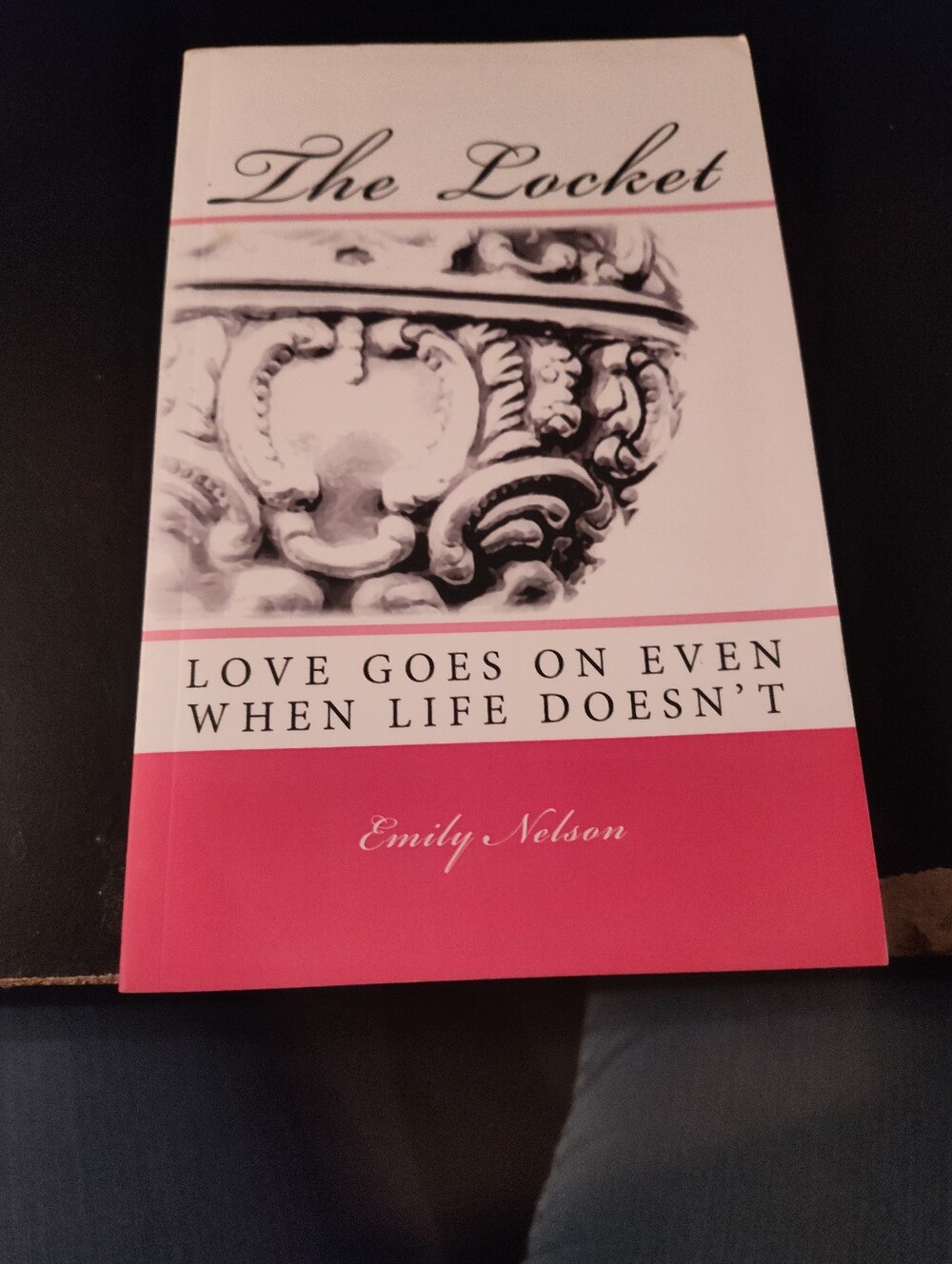 The Locket by Emily Nelson - Pink and White Paperback